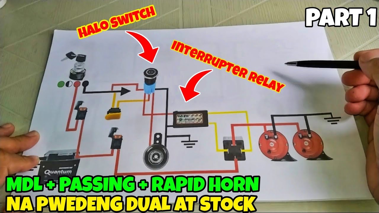 MDL + PASSING +  RAPID NA PWEDENG DUAL HORN AT STOCK HORN GAMIT ANG HALO SWITCH PART 1