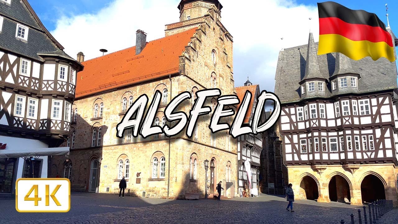 Alsfeld walking tour, GERMANY, Hessen 🇩🇪 I 4K/60fps