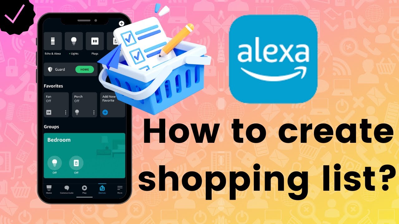 How to create shopping list on Amazon Alexa?