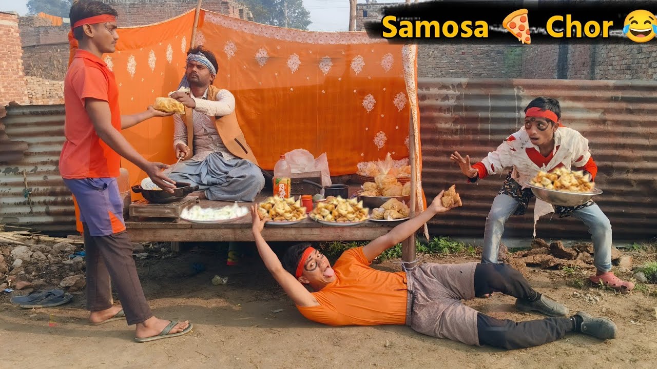 SAMOSA CHOR || 😂 Обязательно посмотрите новое смешное комедийное видео || Bindas Fun Nonstop