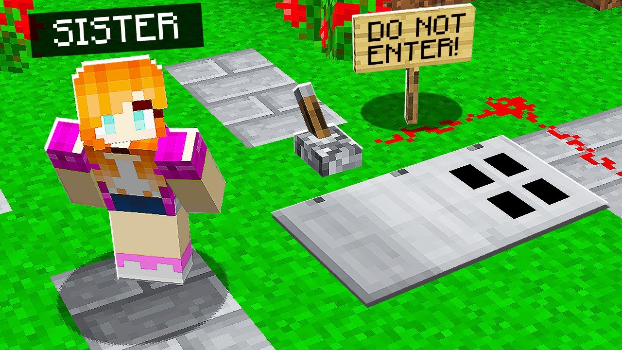 I Found My Sister's SECRET Minecraft House!