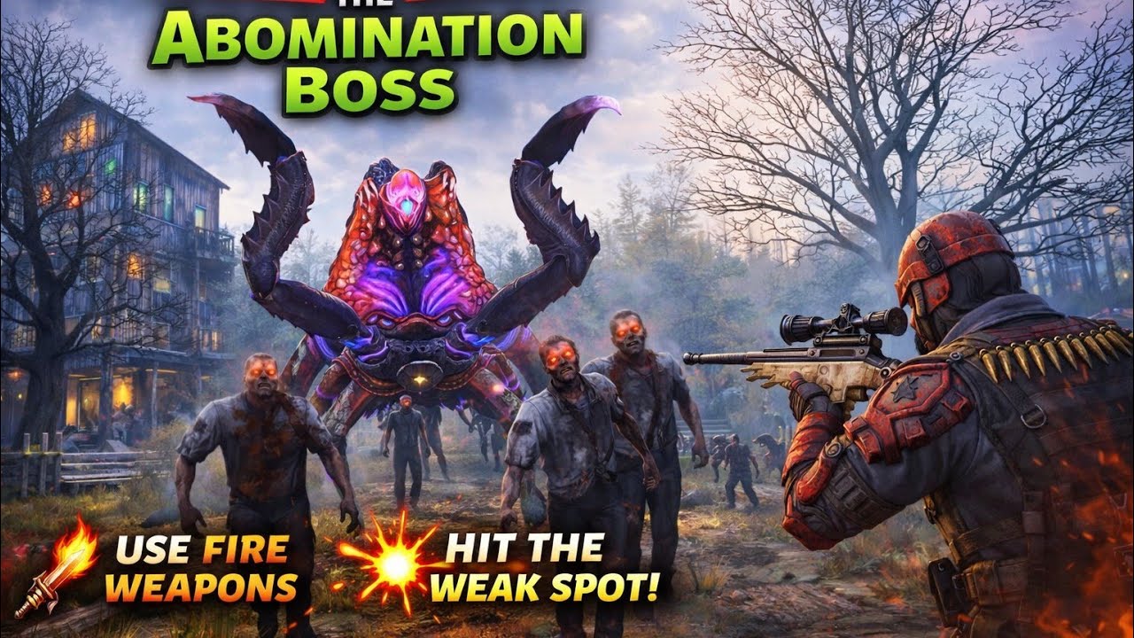 Abomination Boss in codm zombie normal match 