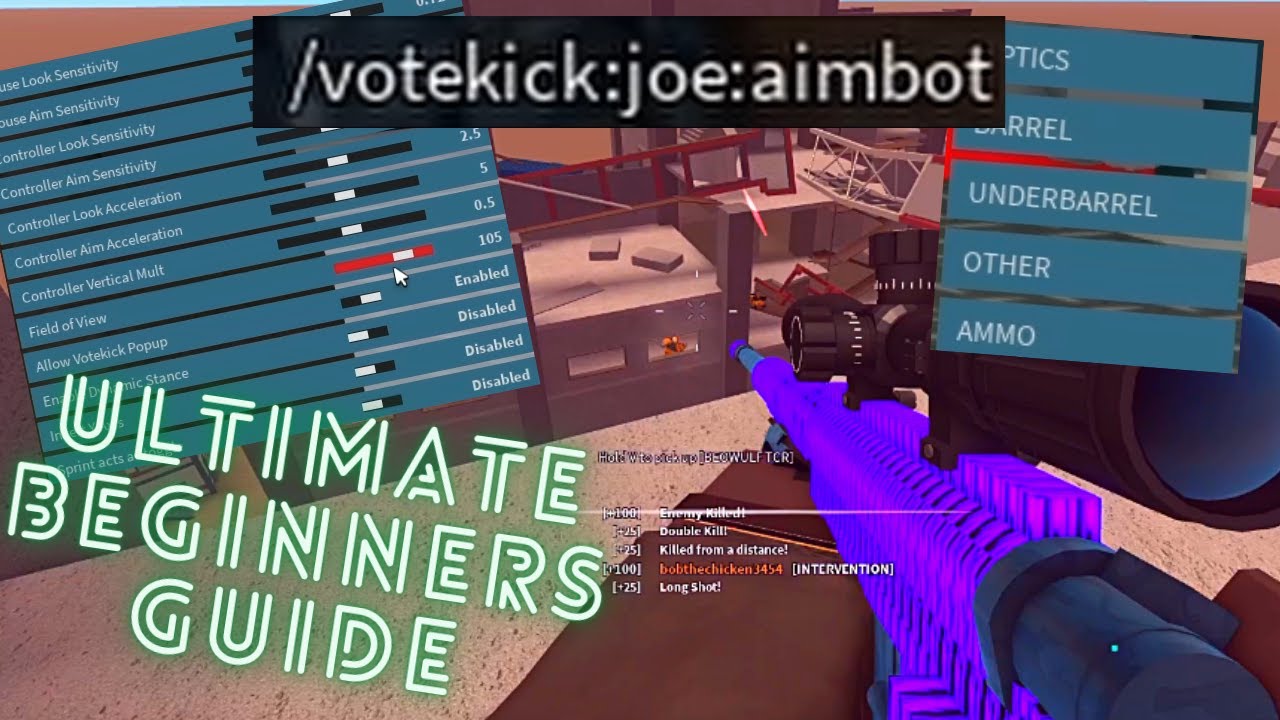 the ULTIMATE BEGINNERS GUIDE for phantom forces! settings, controls and tips!