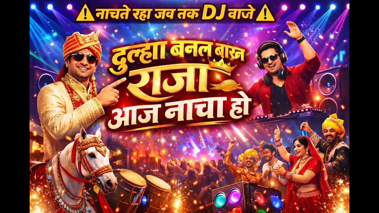 दुल्हा बनल बारन राजा, आज नाचा हो #Bhojpuri Barati Song 2026 #DJ wala Shadi Song - Dulha banal baran