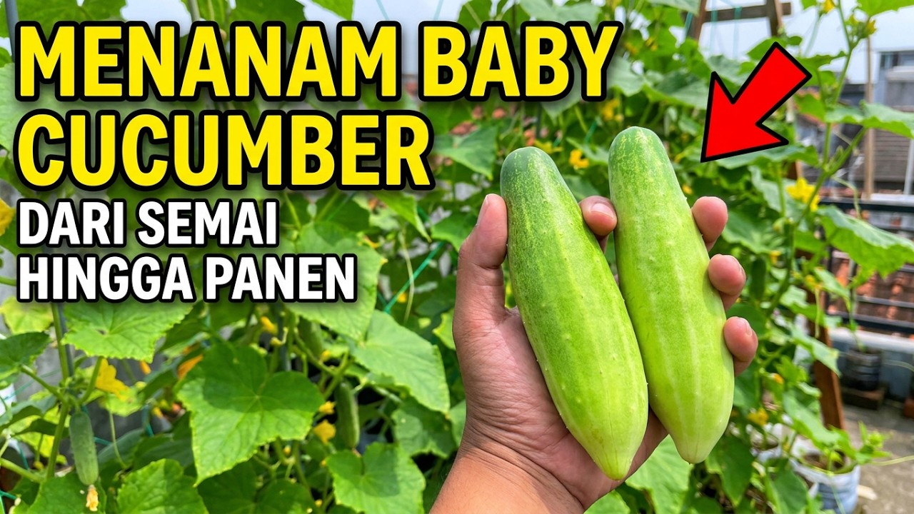 Berkebun di Atap:Menanam Baby Cucumber Dari Semai Hingga Panen!