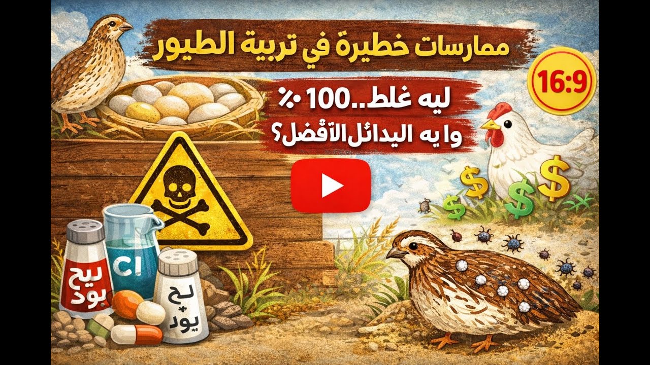 Ep76  أخطاء قاتلة في تربية الدواجن معظم المربين يقعون في واحد على الأقل من هذه الأخطاء دون أن يشعروا