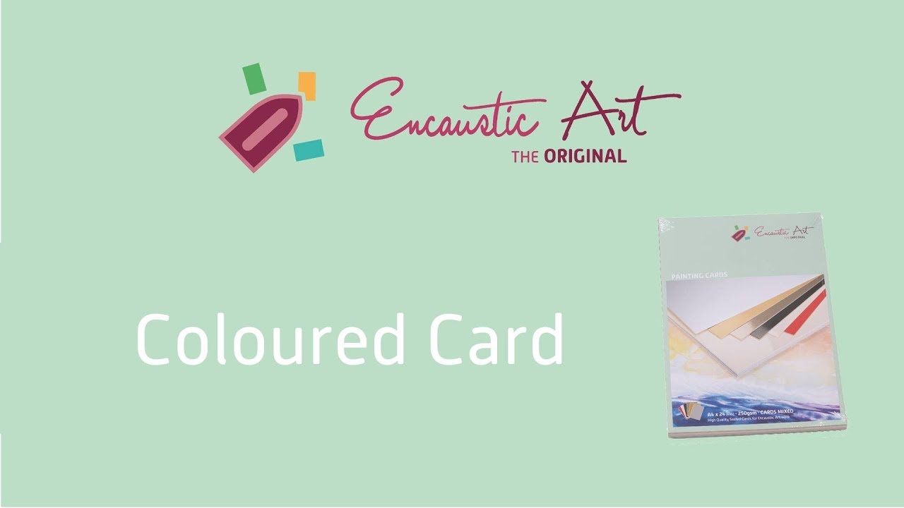Encaustic Art Coloured Painting Card