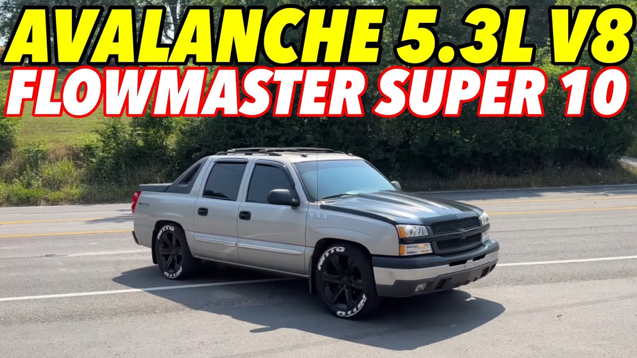 2004 Chevy Avalanche z/71 5.3L V8 Exhaust Sound w/ FLOWMASTER SUPER 10!