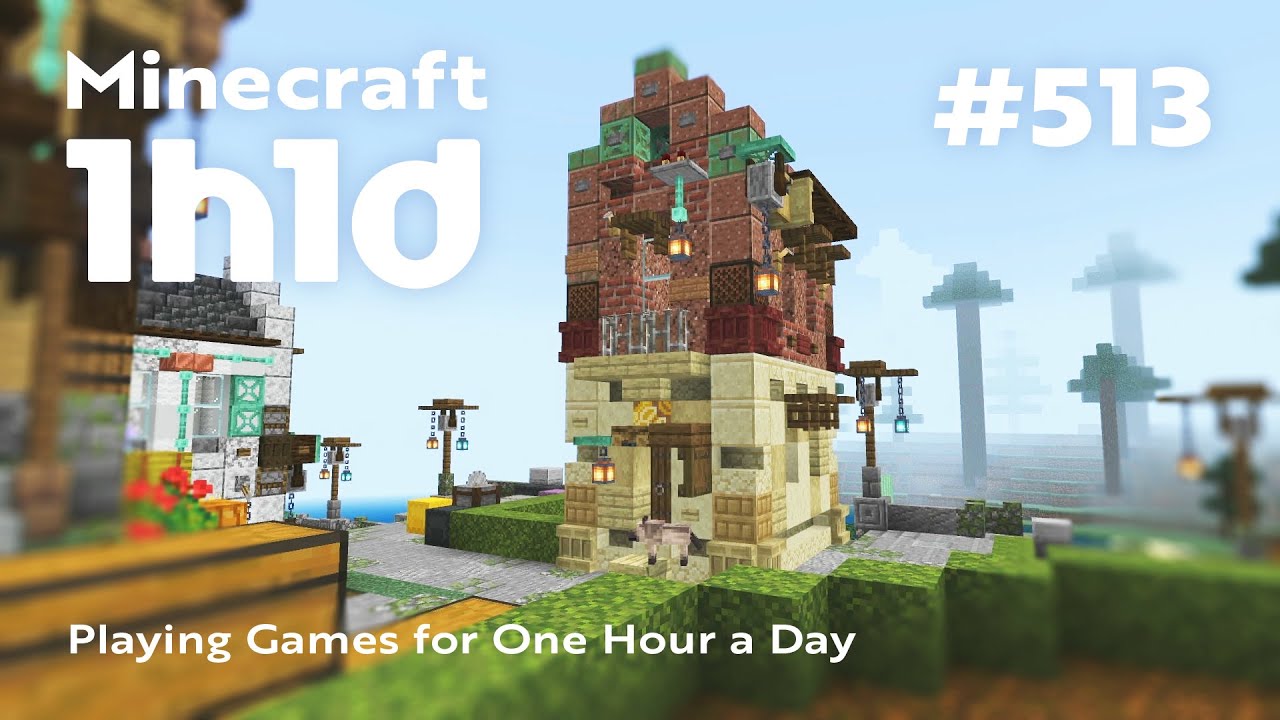Minecraft | 1日1時間プレイ（実況なし） | 建築作業の再開 | 1h1d - Part 513