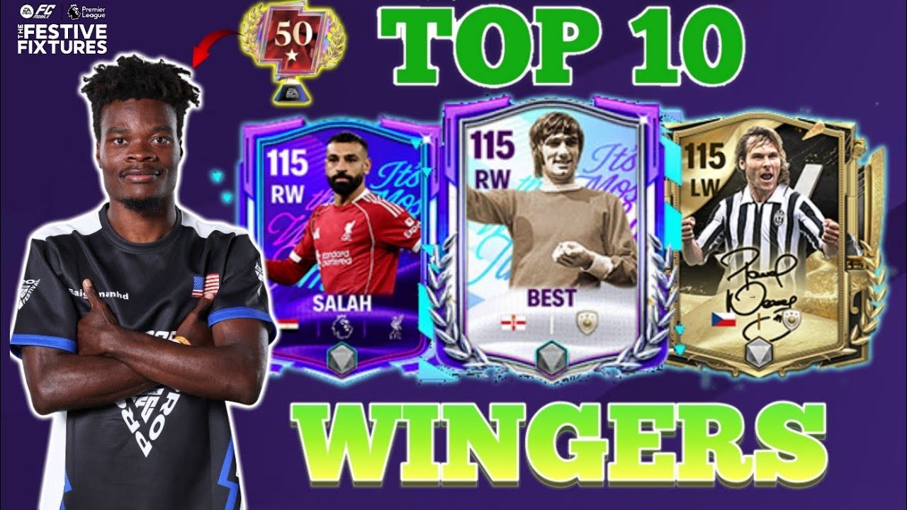 Top 10 Wingers (LW/RW) for H2H after Festive Fixtures UPDATE! 🔥|| Top 50 h2h player - FC MOBILE
