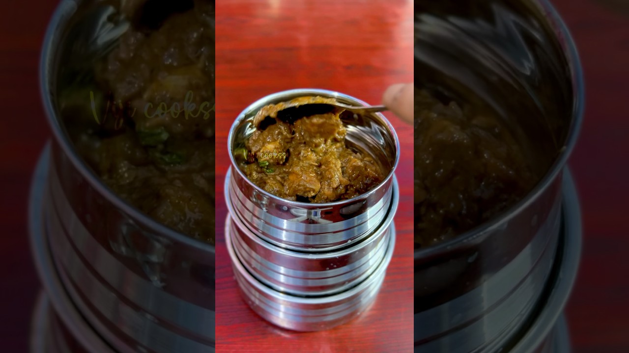 Today&rsquo;s lunch box recipe: Lemon rice with veggies sambar & pepper chicken #shortsfeed #lunchideas