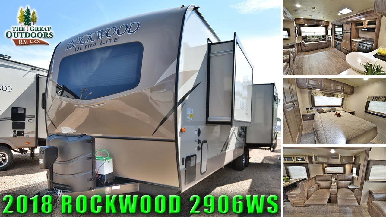 2018 Front Bedroom ROCKWOOD 2906WS Ultra Lite Travel Trailer RV Colorado Dealer