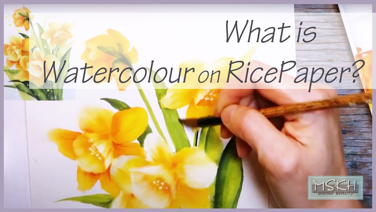 (RicePaper&Watercolour)What is watercolour on ricepaper/MSKH ART/화선지수채화/한글자막