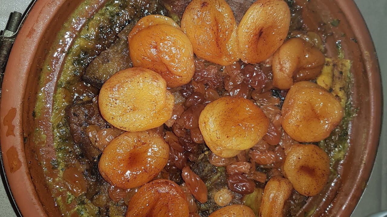 طاجين اللحم بالمشماش معسل على طريقتي البسيطة 😉😉