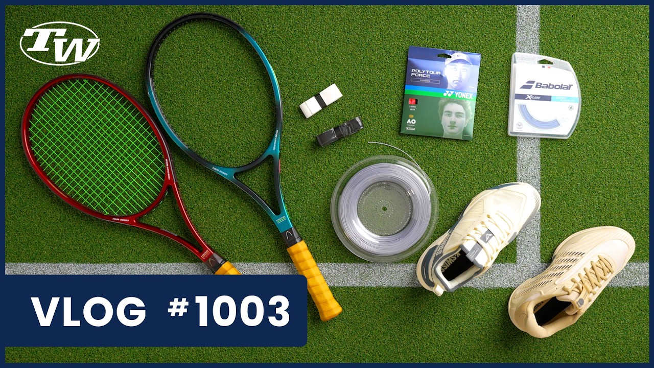 Nowe struny K-Swiss, nowe struny od Yonex i Babolat; ulubione rakiety firmy i rakiety Head Vintag...
