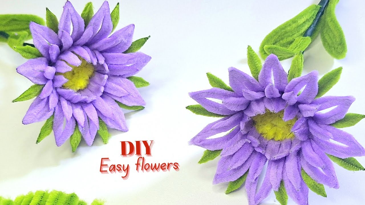 Create a BEAUTIFUL Pipe Cleaners Flower in Minutes!