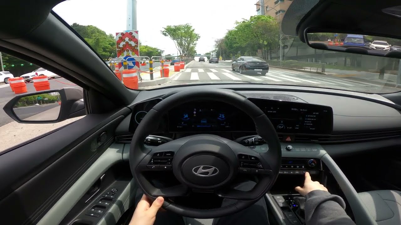 현대 더 뉴 아반떼 CN7 가솔린 1.6 인스퍼레이션 1인칭 주행 (2024 Hyundai Elantra Smartstream G1.6 POV Test Drive)