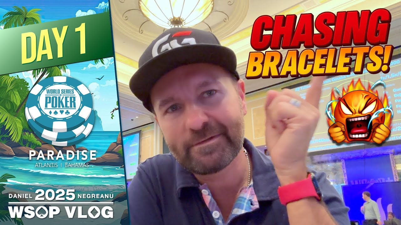 CHASING BRACELETS in PARADISE! - 2025 WSOP Paradise VLOG Day 1