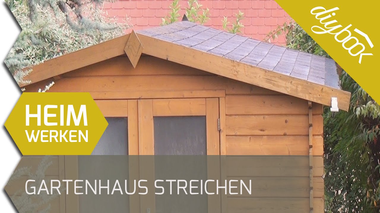 Gartenhaus streichen und warten