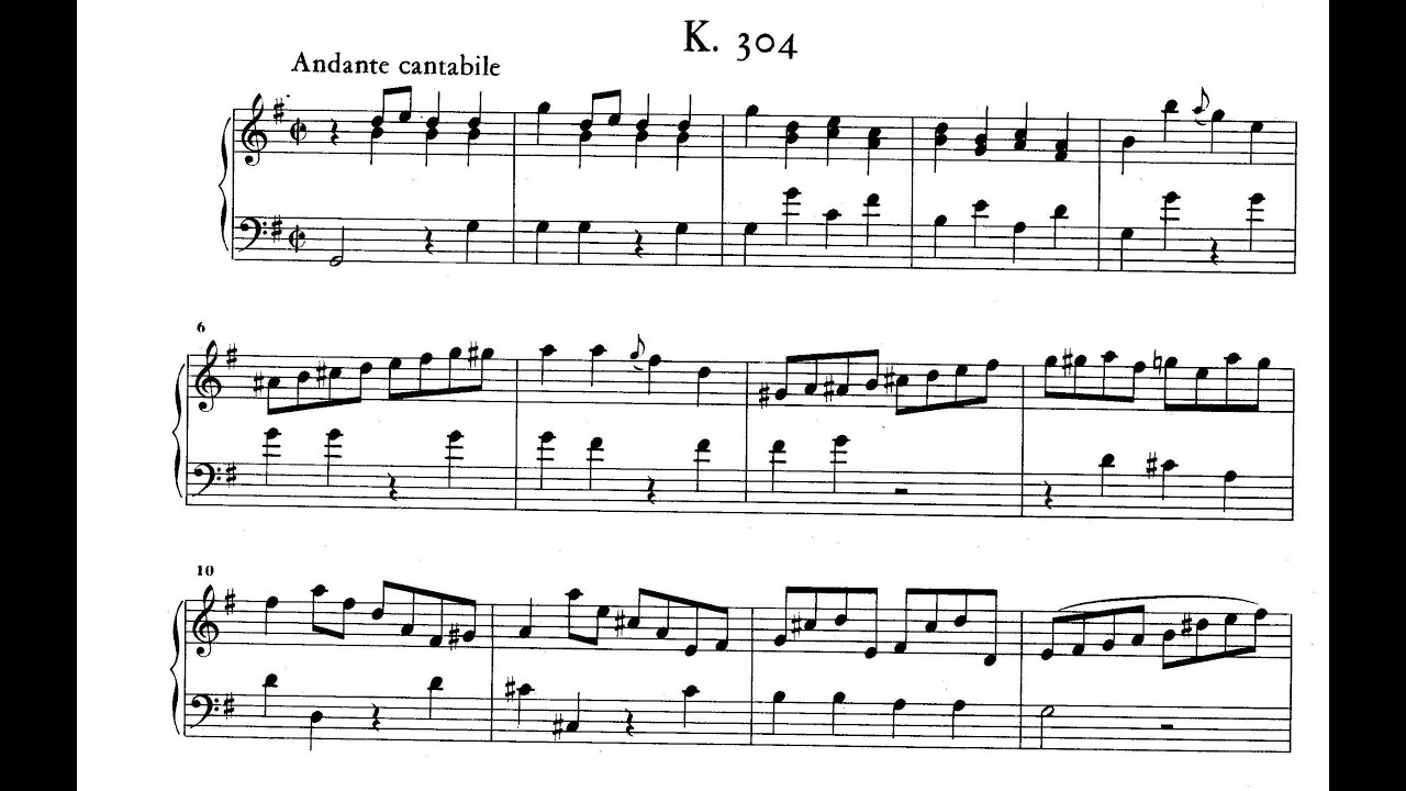 Domenico Scarlatti Keyboard Sonata in G Major K304/L88