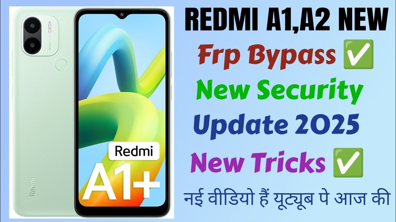 Redmi A1,A1+,A2,A2+Poco C51,C50 Frp Bypass 💥 Android 14 New// New Idia 2025 // Letest security 🔓🔥