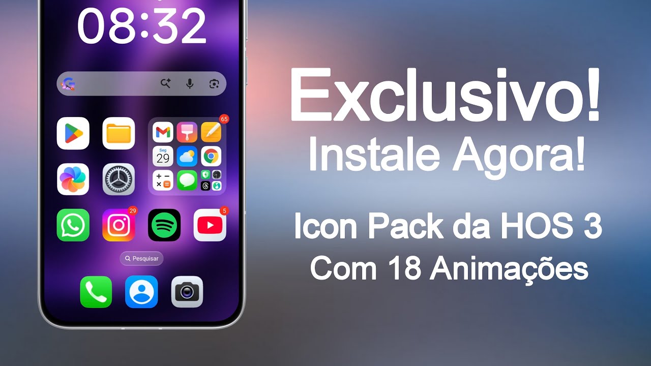 Exclusivo!  Instale Agora o Tema Oficial da HOS 3 Com 18 Icones Animados No Seu Poco - Redmi ou Mi