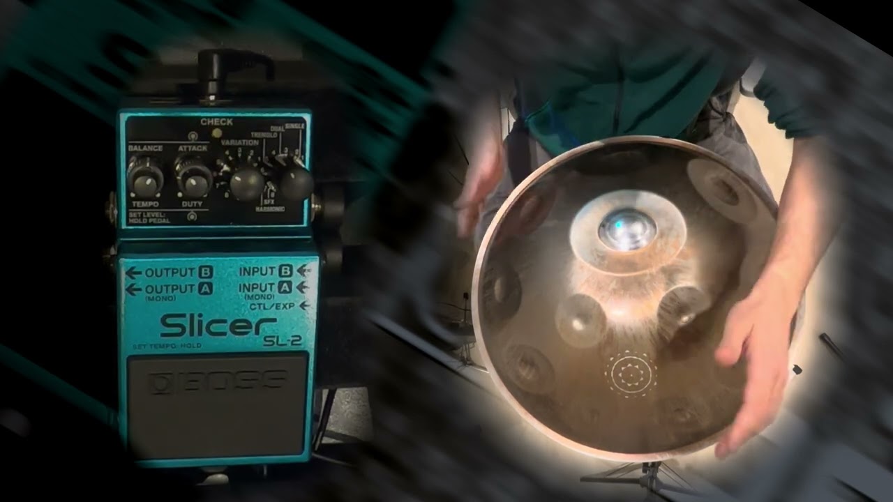 Boss SL-2 Slicer + Handpan | Rhythmic Patterns & Textures