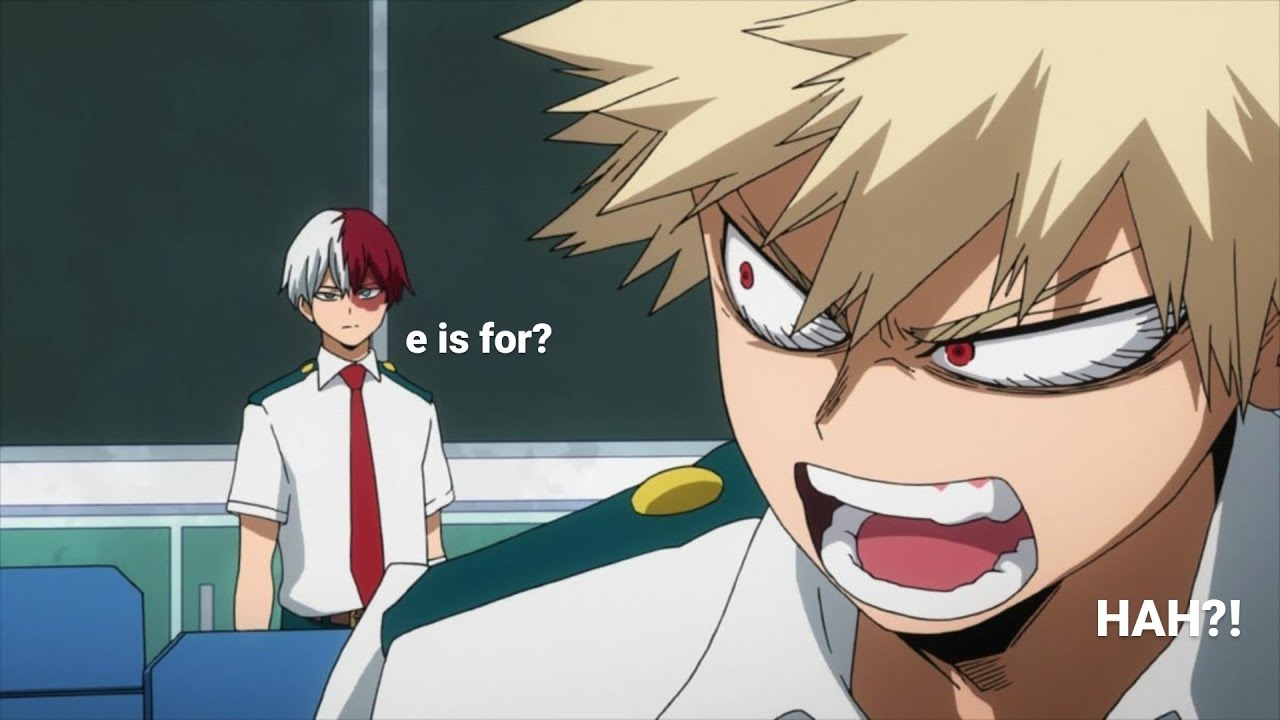 Learn the alphabet with Shoto ft. Bakugou