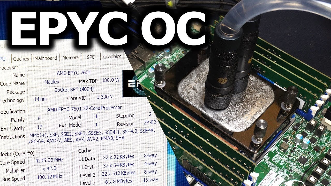 Threadripper 2990X Preview - aka EPYC 7601 overclocking