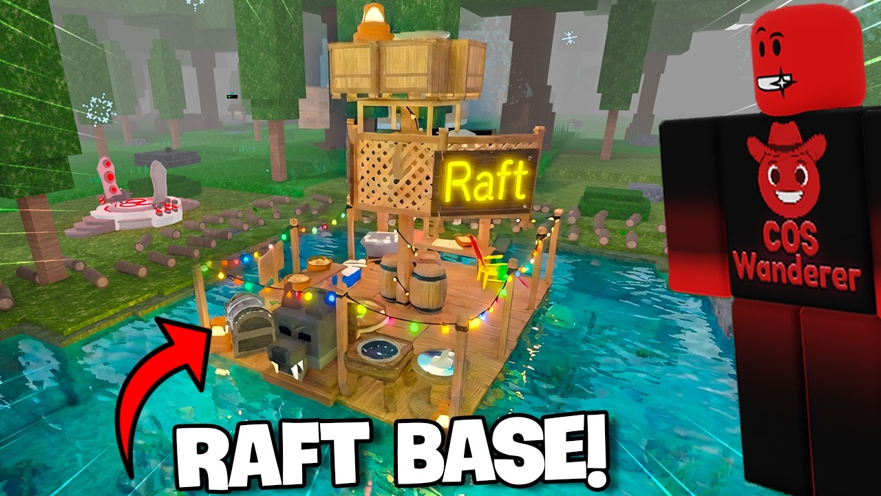 I Built a Raft Base in 99 Nights in the Forest!