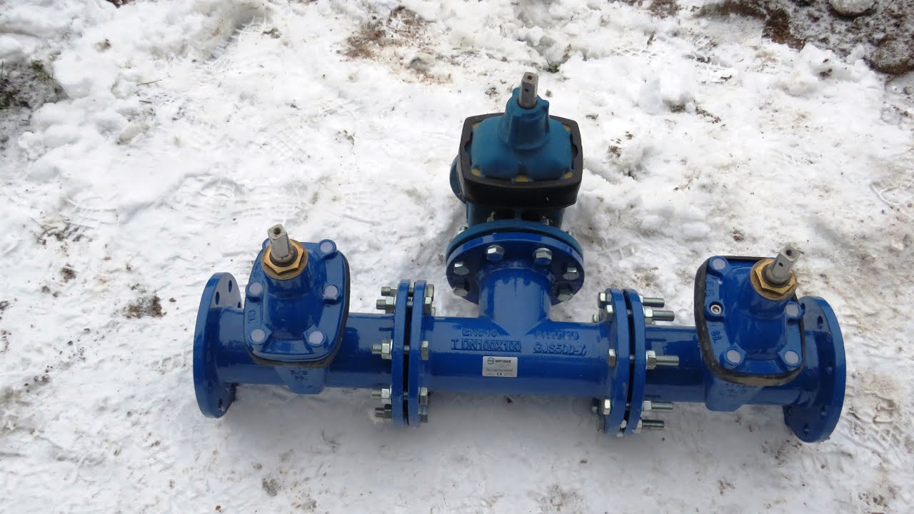 Budowa sieci wodociągowej - węzeł wodociągowy, tablice oznaczeniowe oraz hydrant nadziemny DN80
