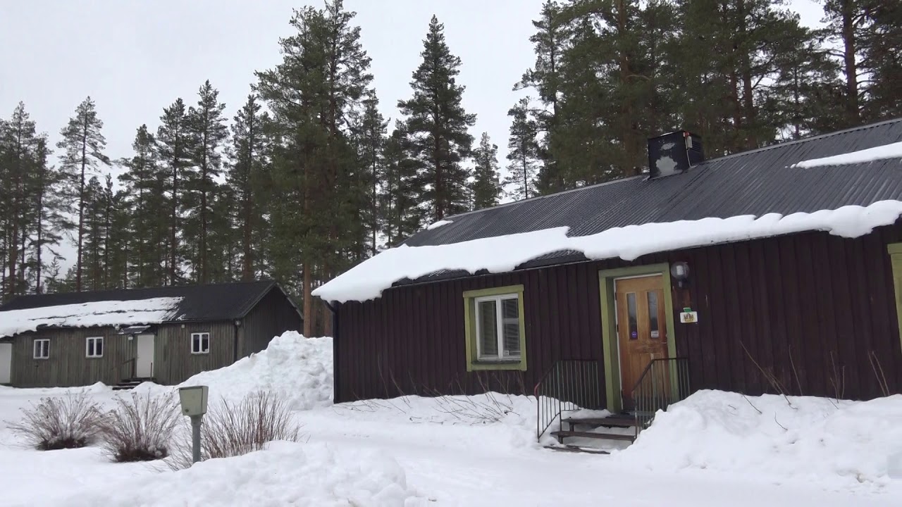 House to an old military base in a forest in the winter Free Stock Videos and B-Rolls