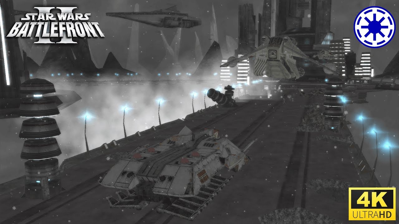 Star Wars Battlefront II (2005)  Mygeeto bridge assault  - Clone Wars Extended Mod - Republic side