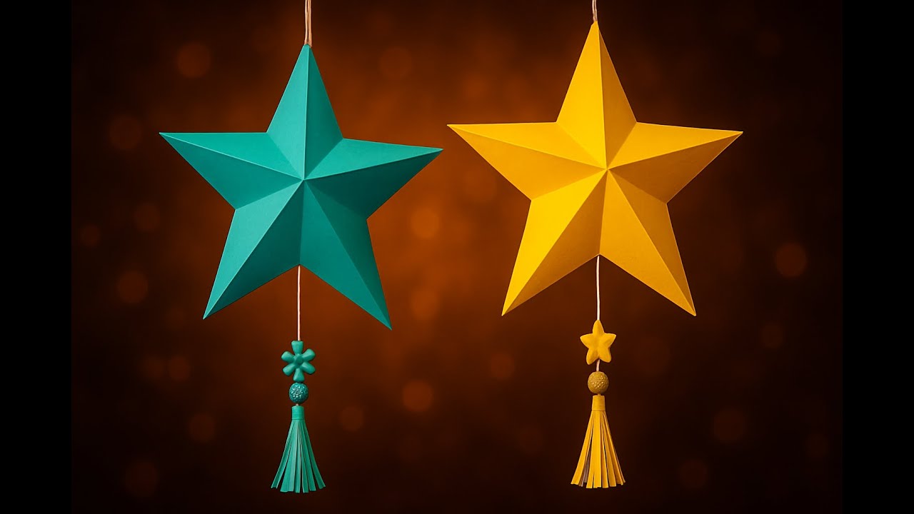 DIY Paper Star Decoration | Easy Diwali Wall Hanging | Simple Home Decor Idea