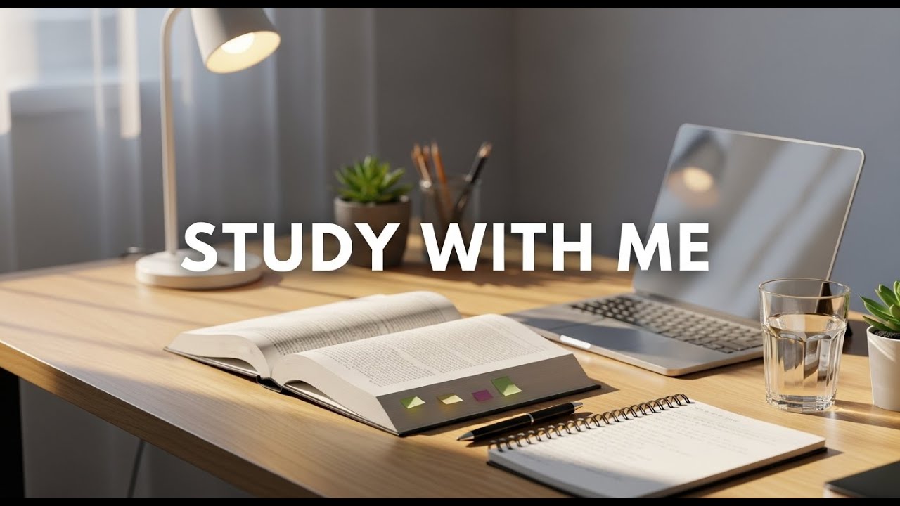 1-Hour Study With Me | Calm Piano | Deep Work Session
