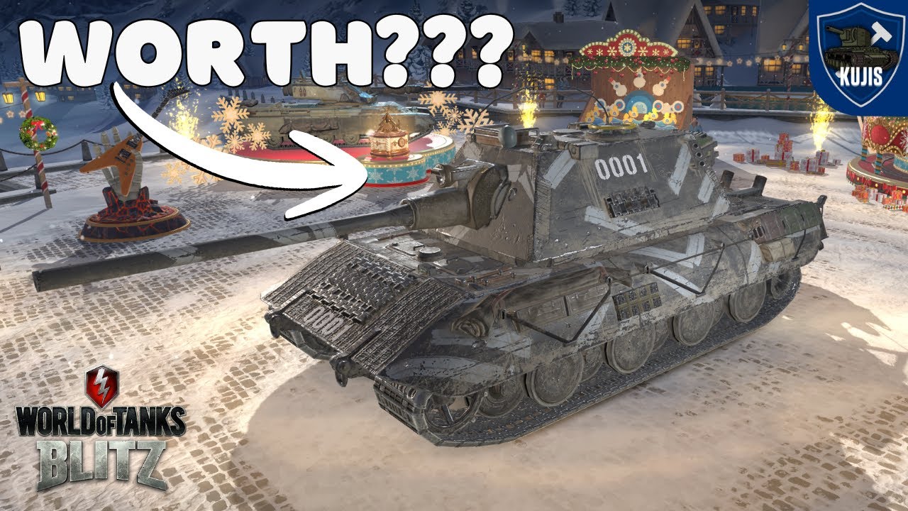 Стоит ли покупать камуфляж E100 на аукционе? | WoT Blitz