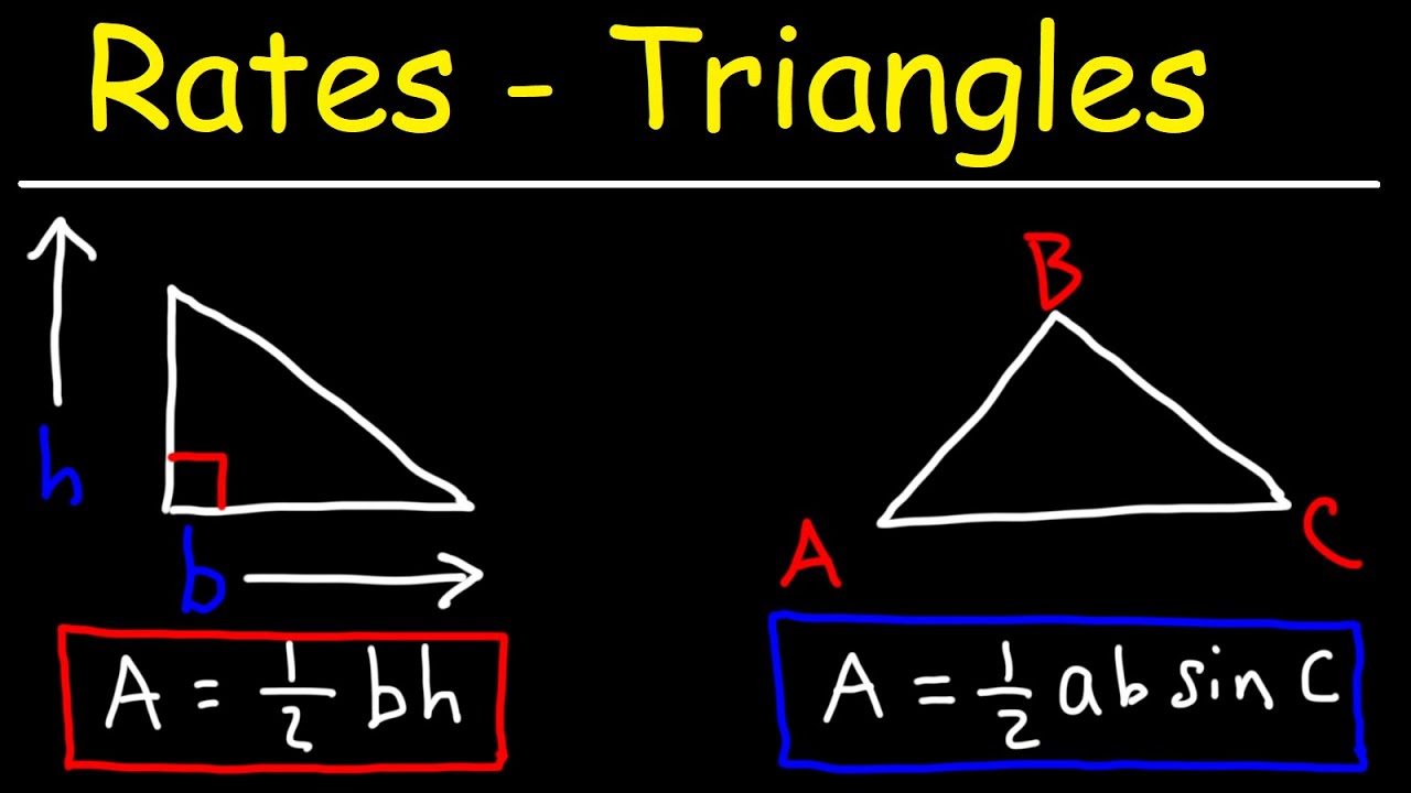 Related Rates - Area of a Triangle
