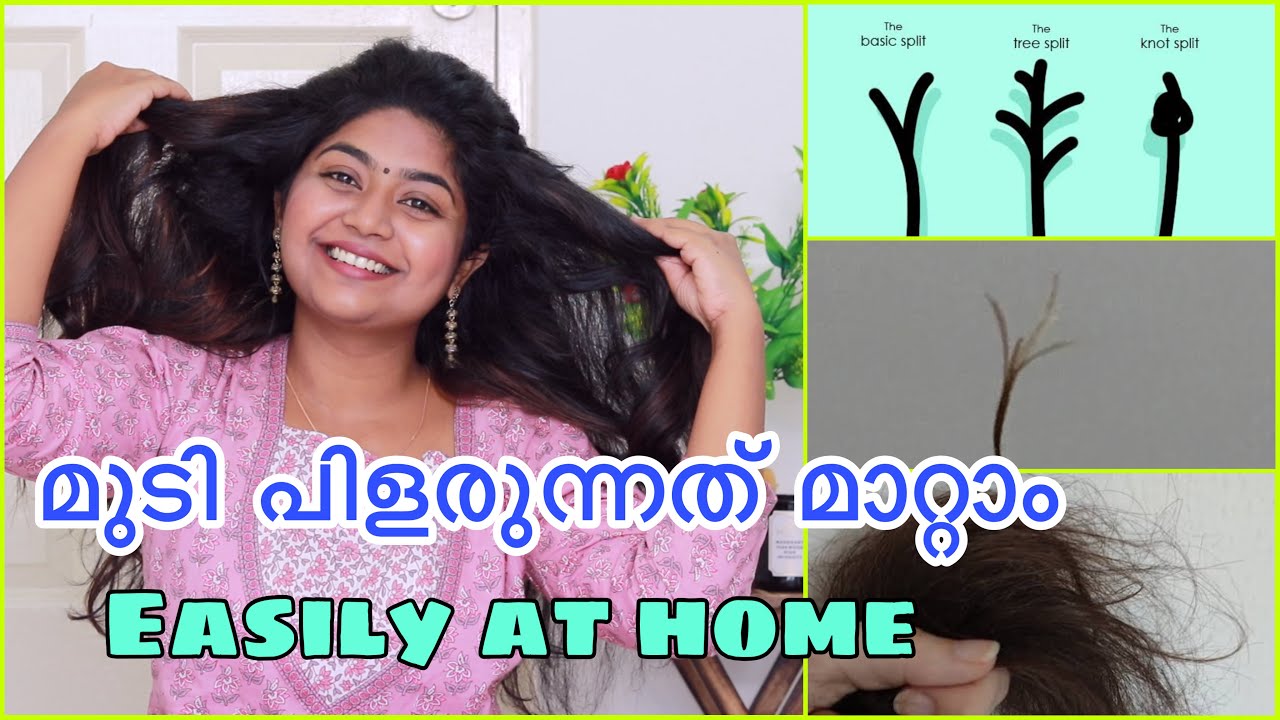 🔥How to reduce split ends at home 🏡 Types of split ends