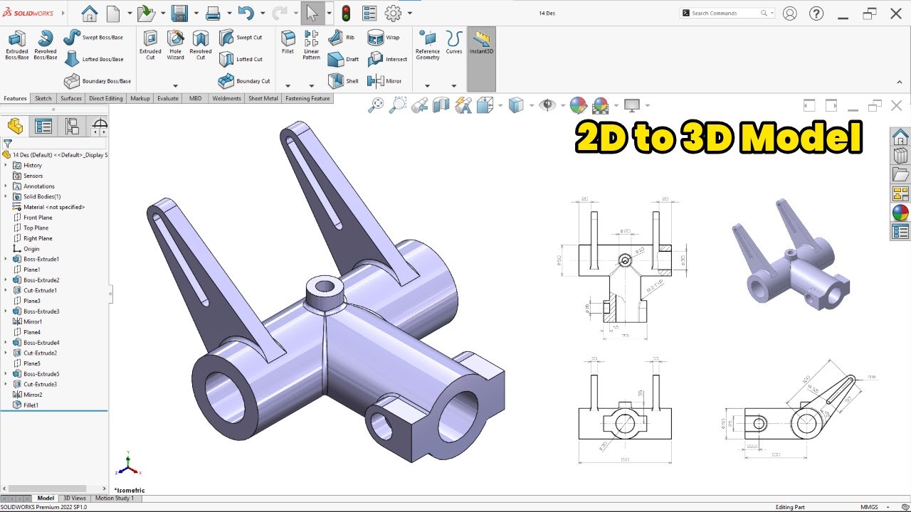 Изучайте SolidWorks: Руководство от эскиза к 3D-моделированию