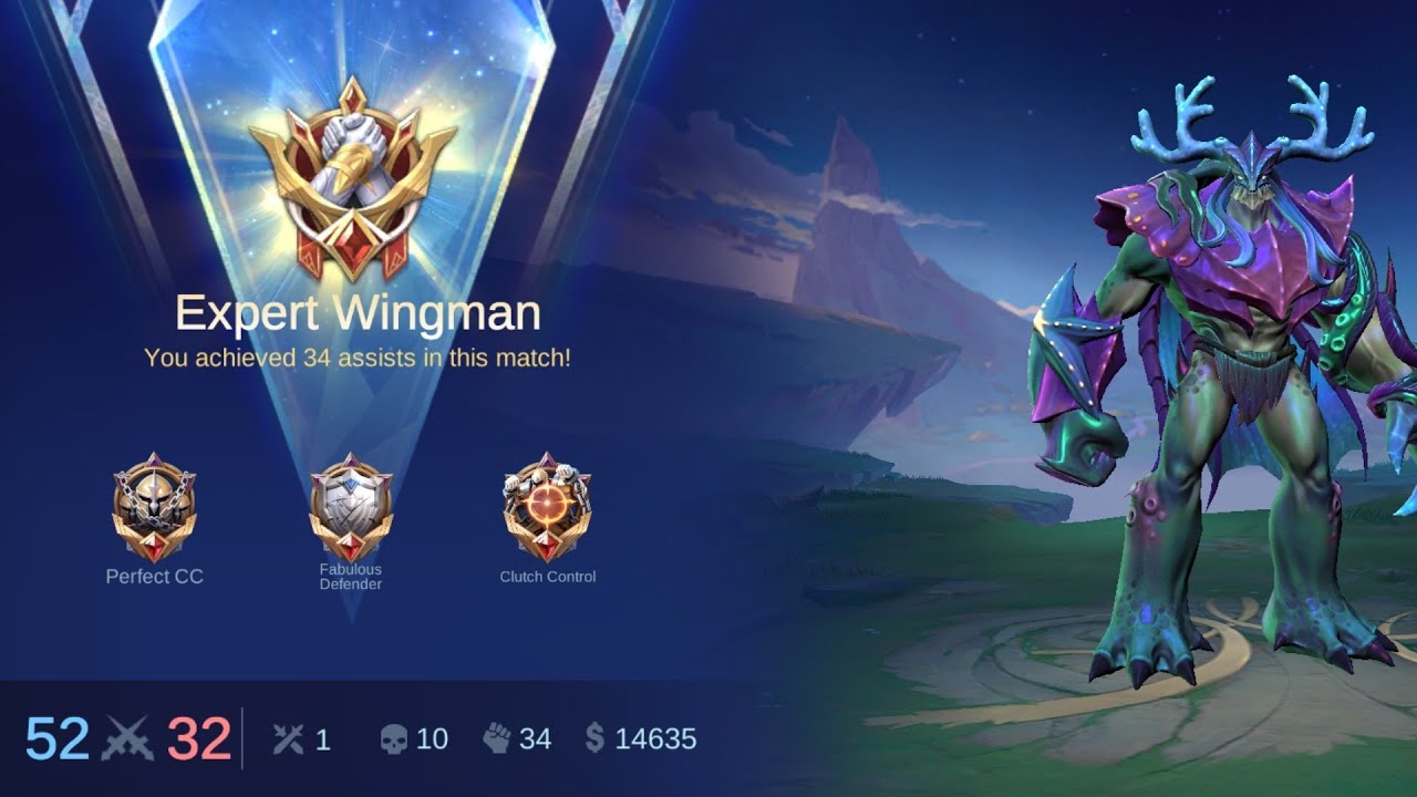 EXPERT WINGMAN! 34 Assists & PERFECT CC in ONE Game! 🎯 | Mobile Legends
