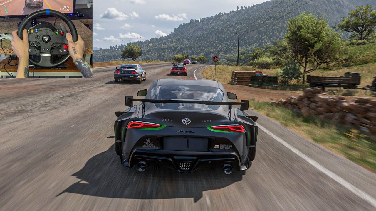 Toyota Supra GR VS JDM Cars Race | Forza Horizon 5 Steering Wheel Gameplay