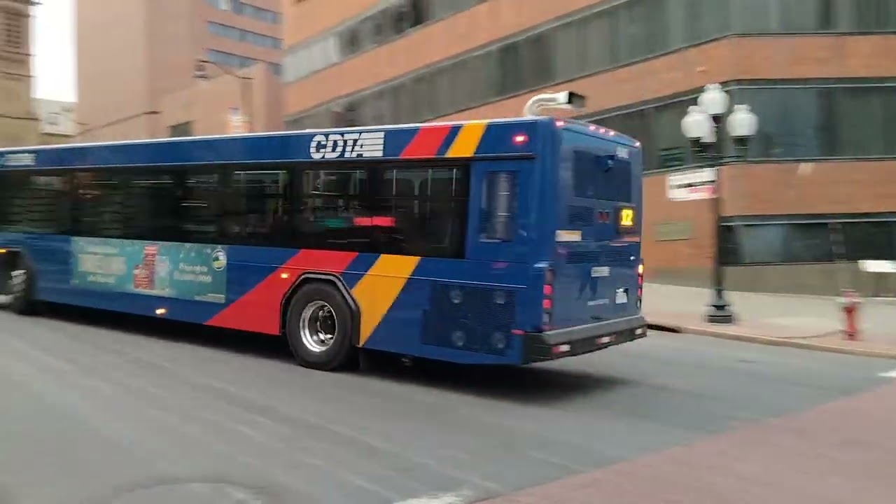Cdta buses in downtown Albany