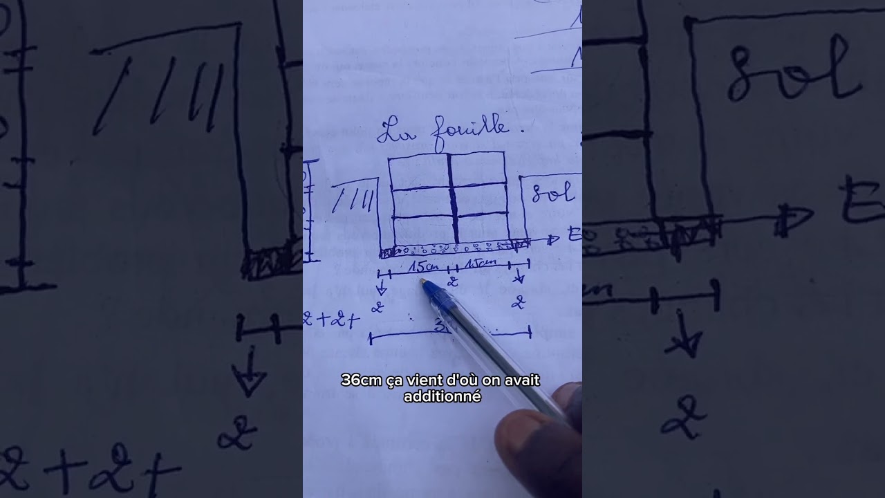 calcul de fouille et fondation