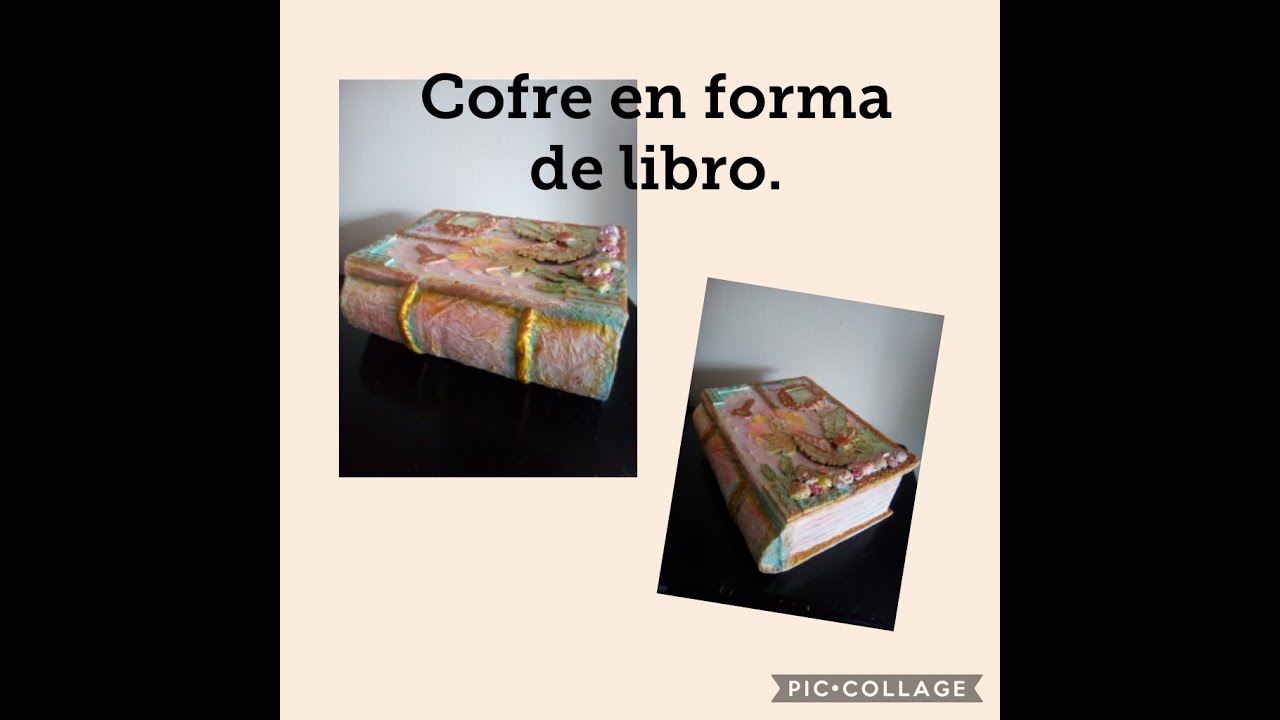COFRE EN CART&Oacute;N CON FORMA DE LIBRO