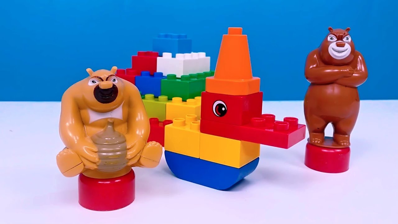 积木拼装金字塔，儿童积木拼插玩具