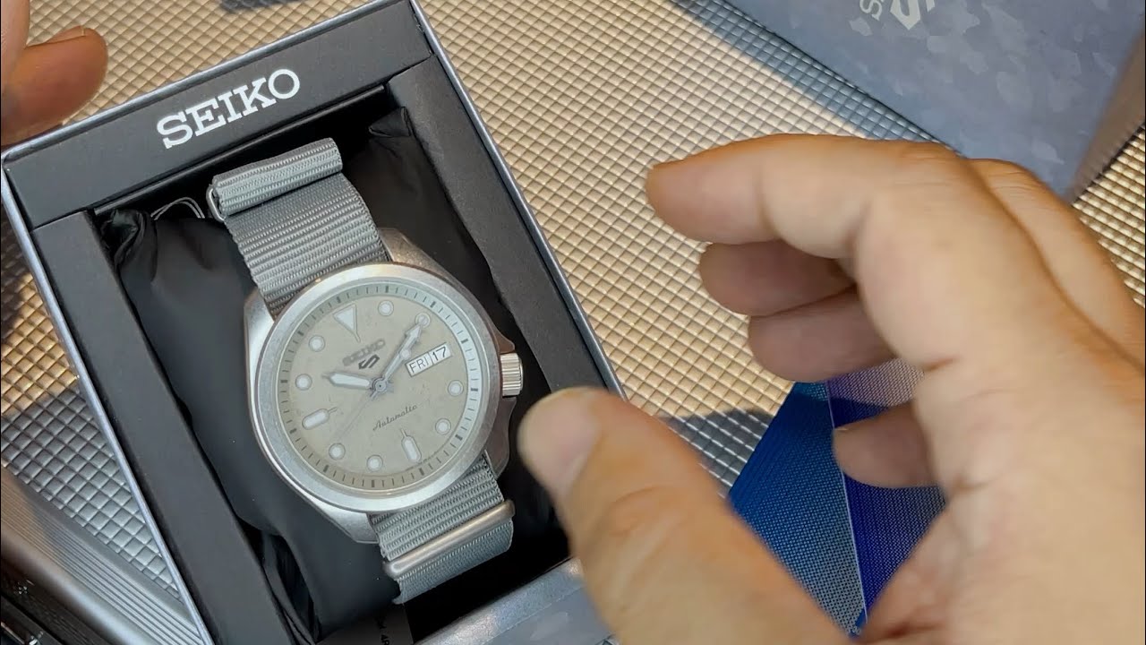 SEIKO 5 SPORTS GREY DIAL AUTOMATIC MEN'S WATCH| SRPG63K1