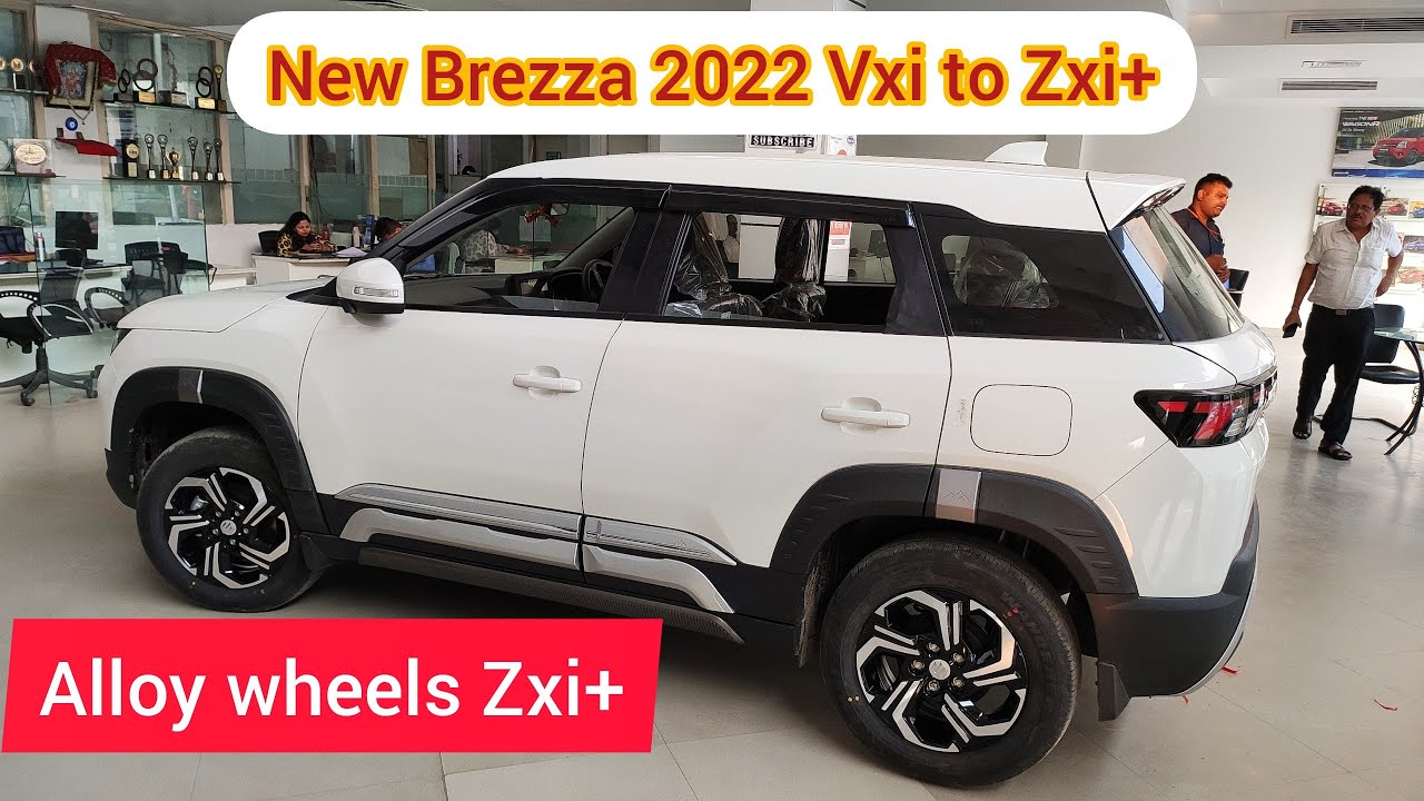New Brezza Facelift 2022 Vxi to Zxi+ || Alloy wheels Zxi+ ||    #brezza #brezza2022