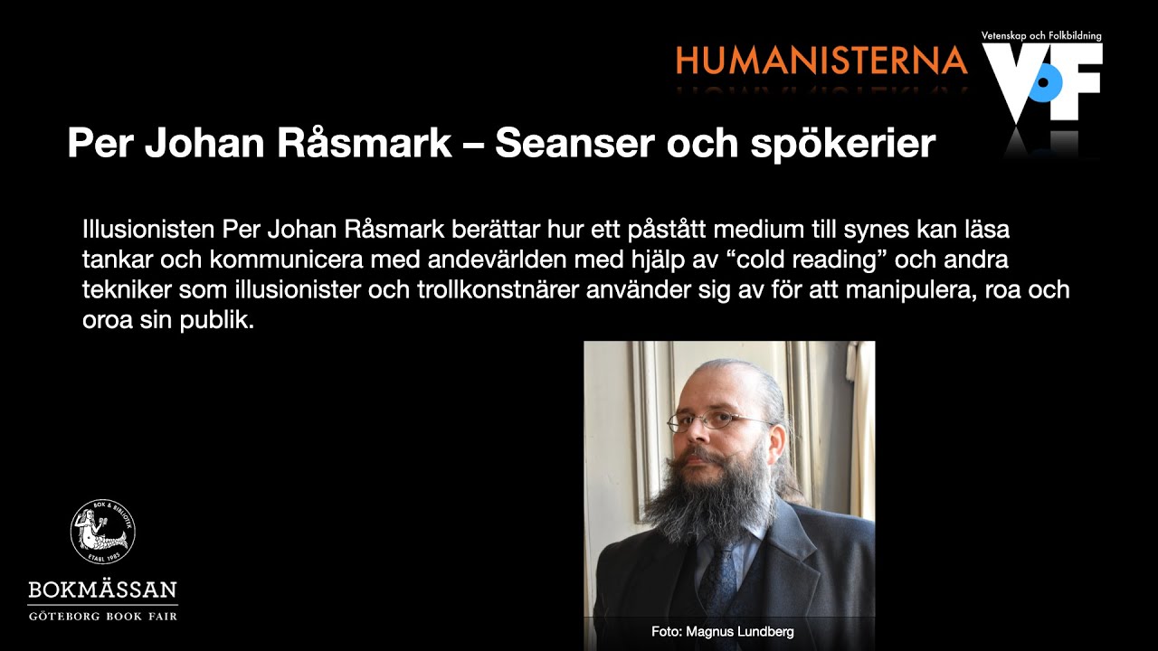Bokmässan 2024 – Per Johan Råsmark: Seanser och spökerier