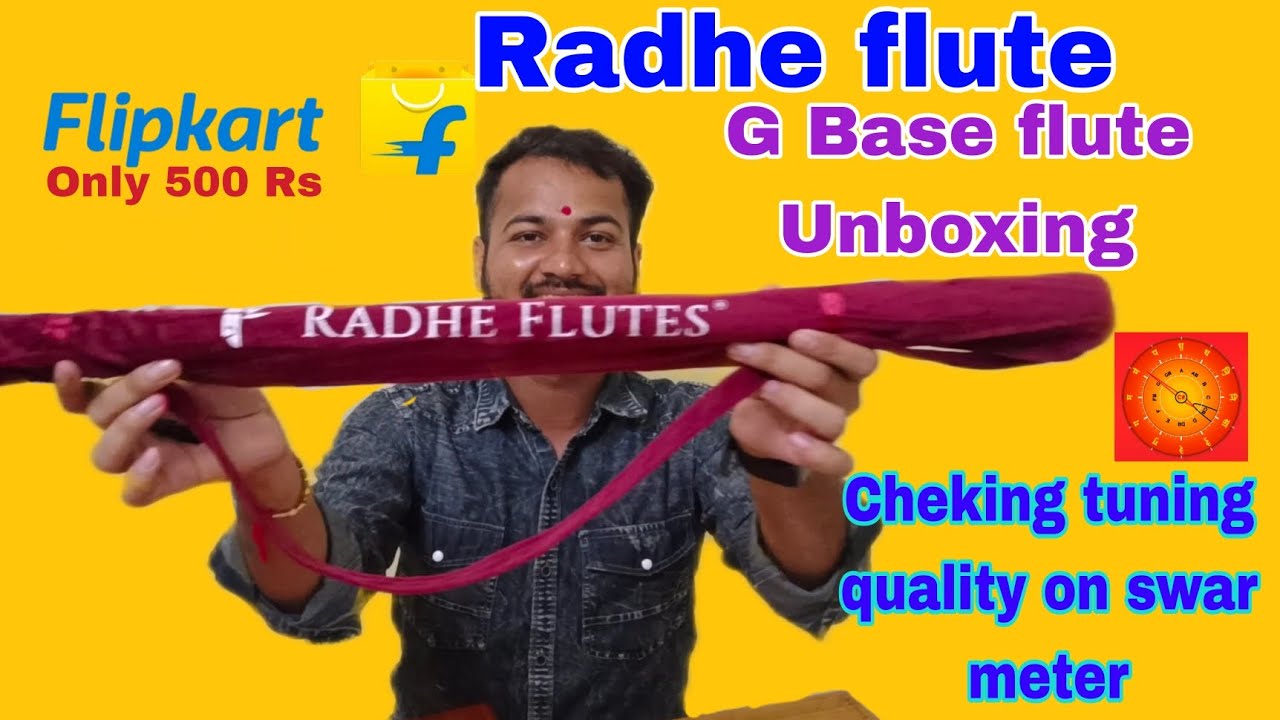 radhe flute unboxing | radhe flute g base | g base flute tuning quality | PVC radhe flute #flute 