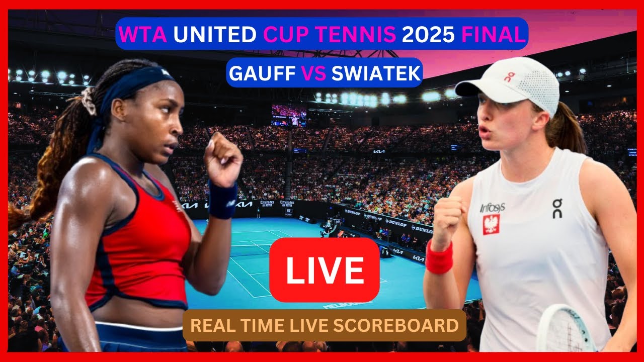 Coco Gauff Vs Iga Swiatek LIVE Score UPDATE Women's Tennis 2025 WTA United Cup Final Jan 05 2025